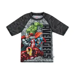 DISNEY - Polera Niño UV50+ Avengers Gris M/Corta