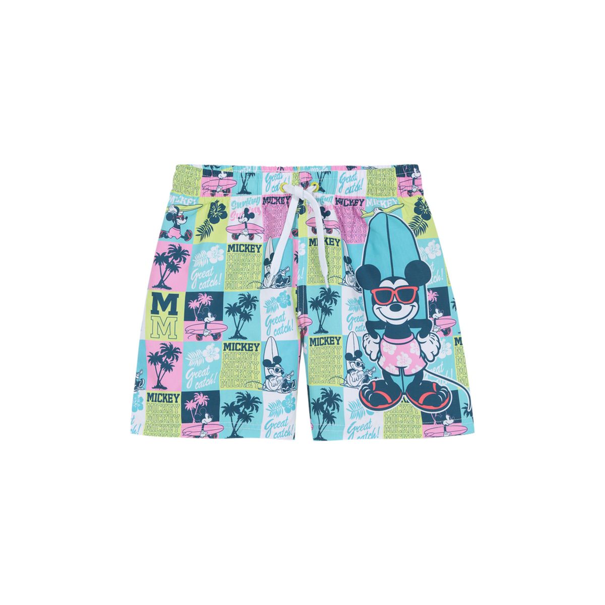 DISNEY - Traje de Baño Short Niño Disney Mickey Celeste DISNEY