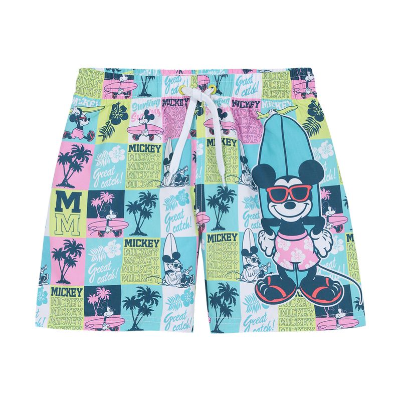 DISNEY - Traje de Baño Short Niño Disney Mickey Celeste DISNEY