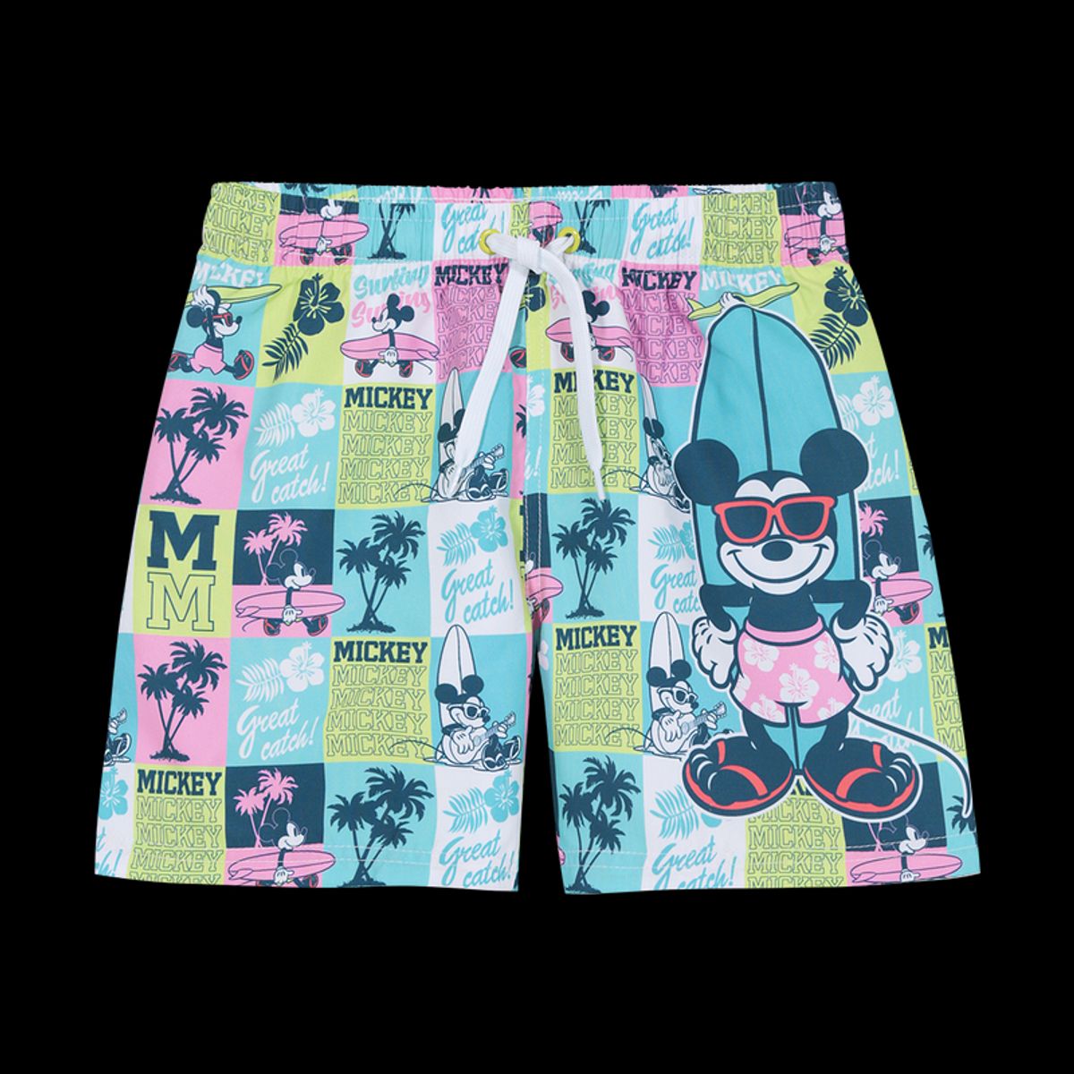 DISNEY - Traje de Baño Short Niño Disney Mickey Celeste DISNEY