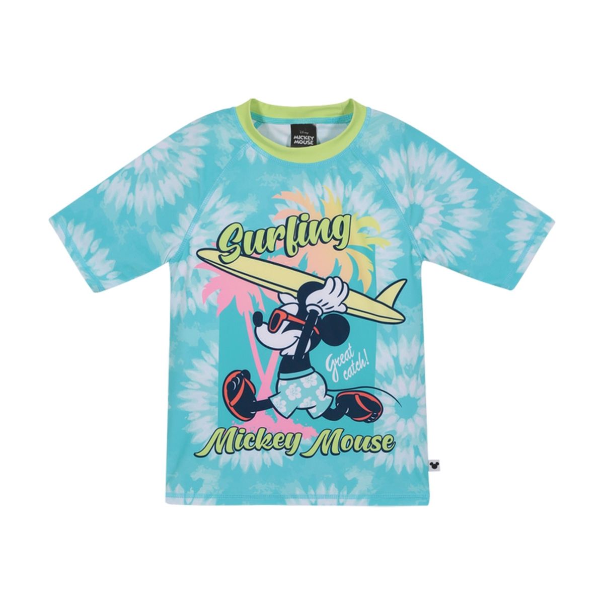 DISNEY - Polera Niño UV50+ Disney Mickey Celeste M/Corta DISNEY