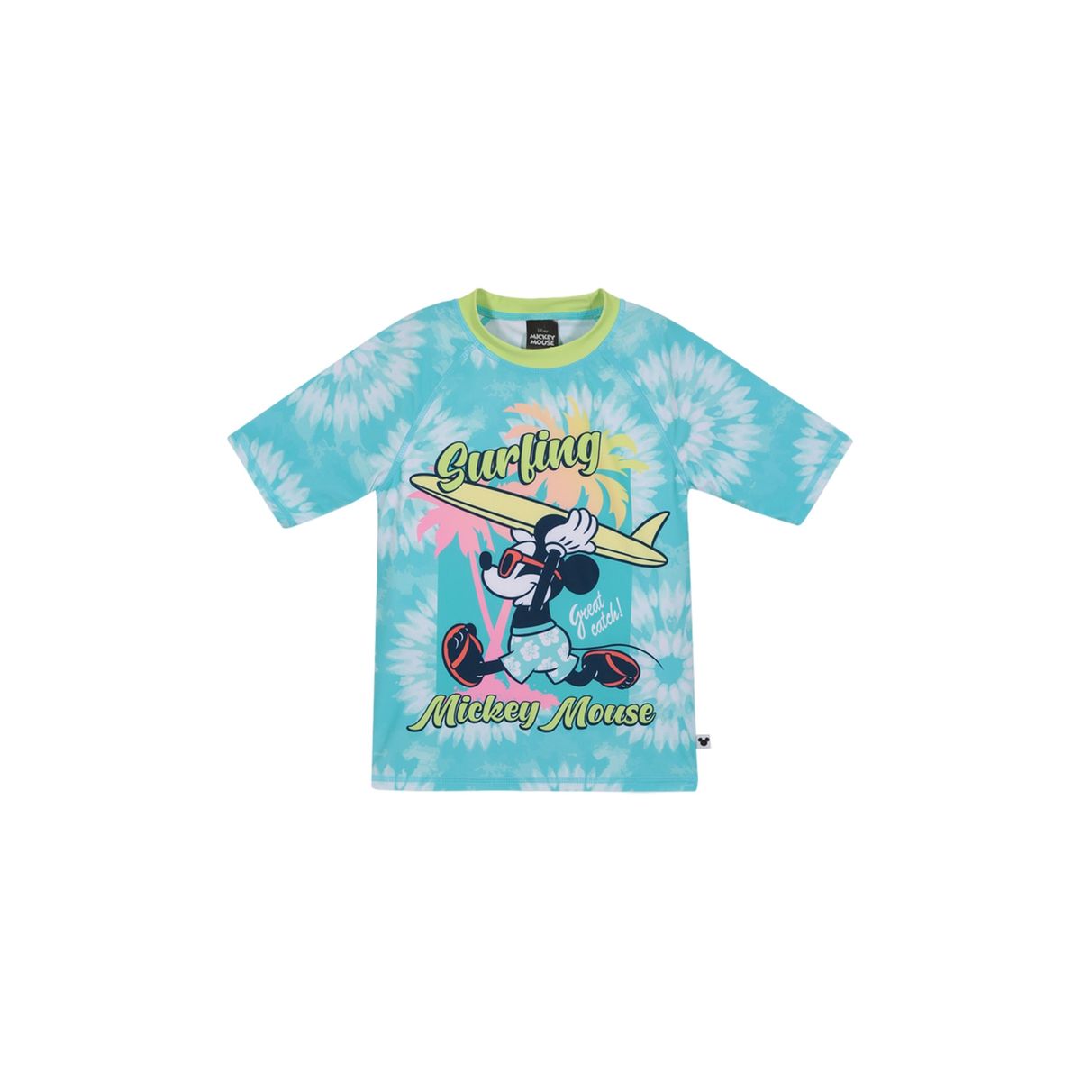 DISNEY - Polera Niño UV50+ Disney Mickey Celeste M/Corta DISNEY