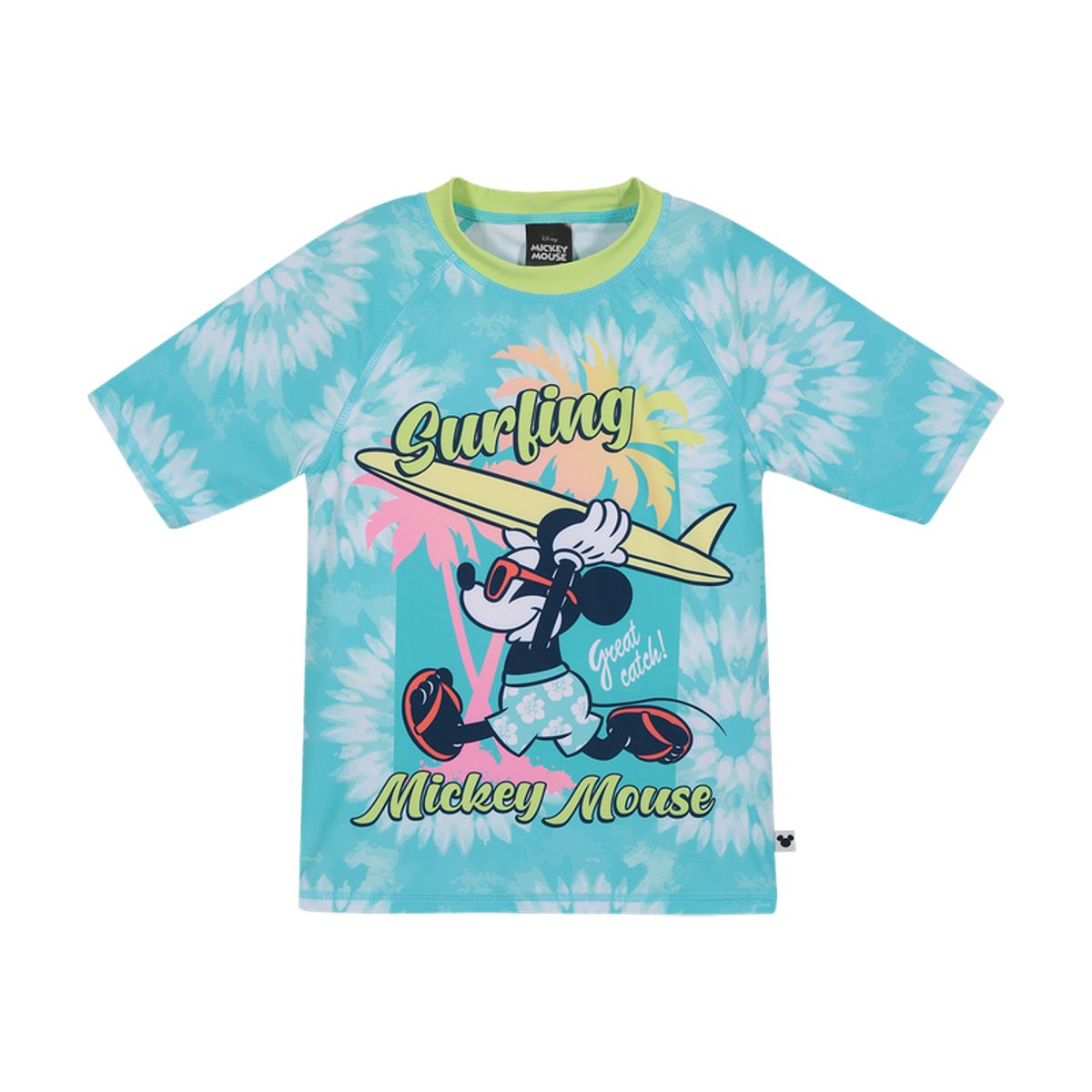 DISNEY - Polera Niño UV50+ Disney Mickey Celeste M/Corta DISNEY