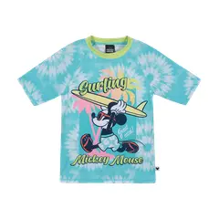DISNEY - Polera Niño UV50+ Mickey Celeste M/Corta
