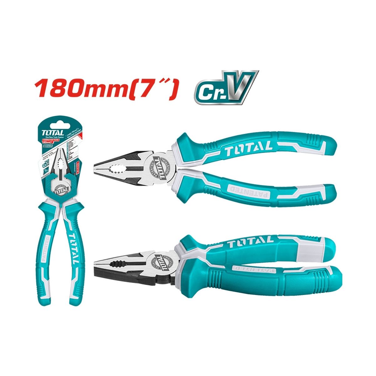 TOTAL TOOLS - Alicate Universal 7 Pulgadas Industrial TOTAL