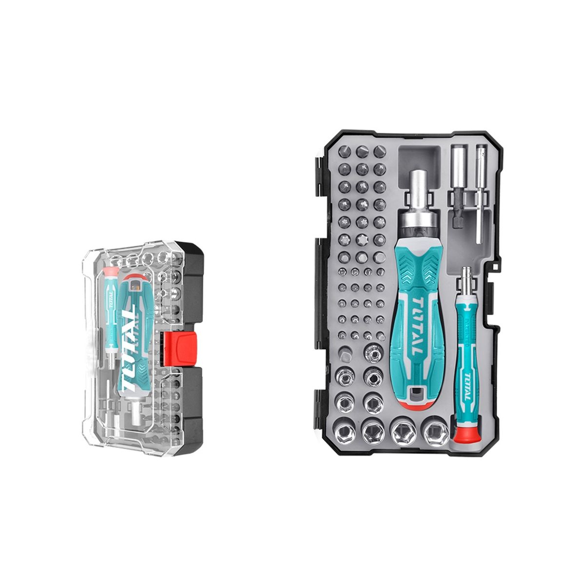 TOTAL TOOLS - Juego de Puntas Destornillador 55 Piezas TOTAL