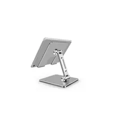 GENERICO - Soporte Escritorio Aluminio Ajustable Plegable Tablet Y iPad