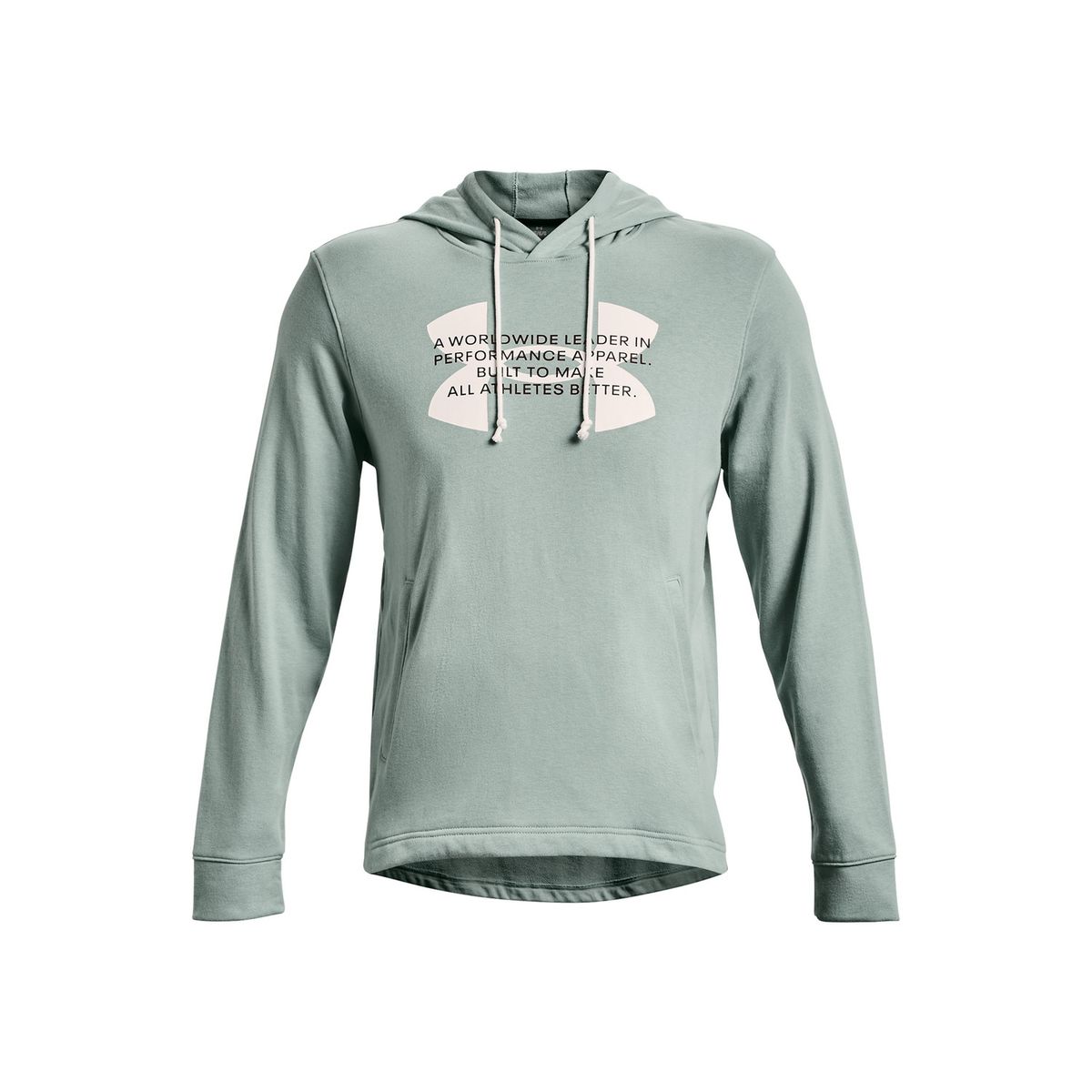 UNDER ARMOUR - Polerón Hombre Rival Terry Logo Hod Gris UNDER ARMOUR