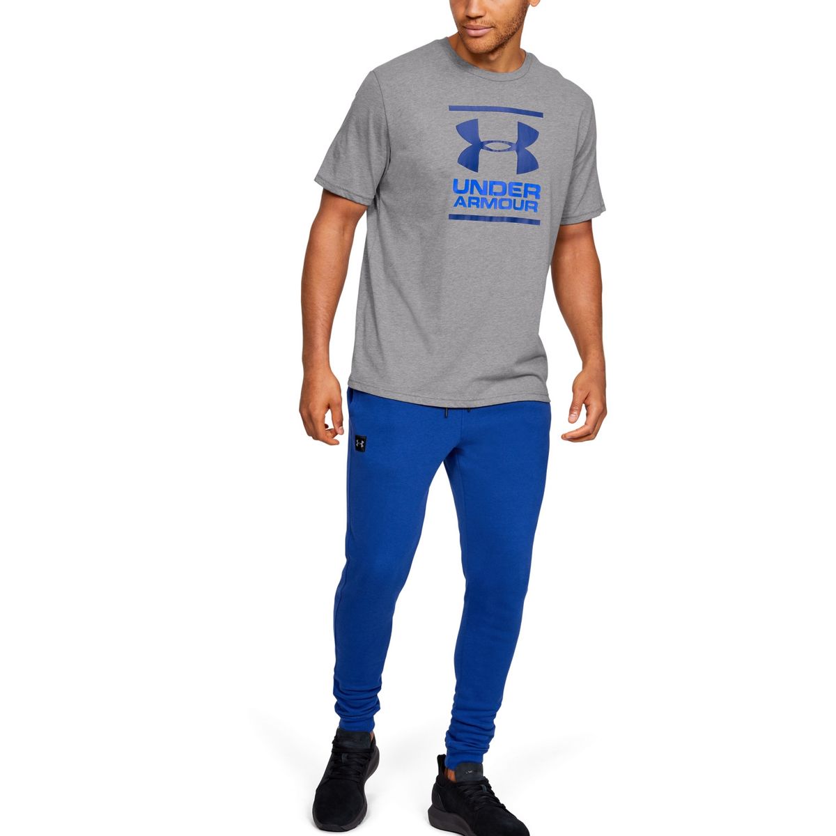 UNDER ARMOUR - Polera manga corta UA GL Foundation para hombre Gris UNDER ARMOUR