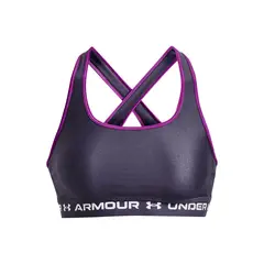 UNDER ARMOUR - Sostén Armour Mid Crossback mujer Gris