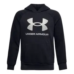 UNDER ARMOUR - Polerón Niño Ua Rival Fleece Hood Negro