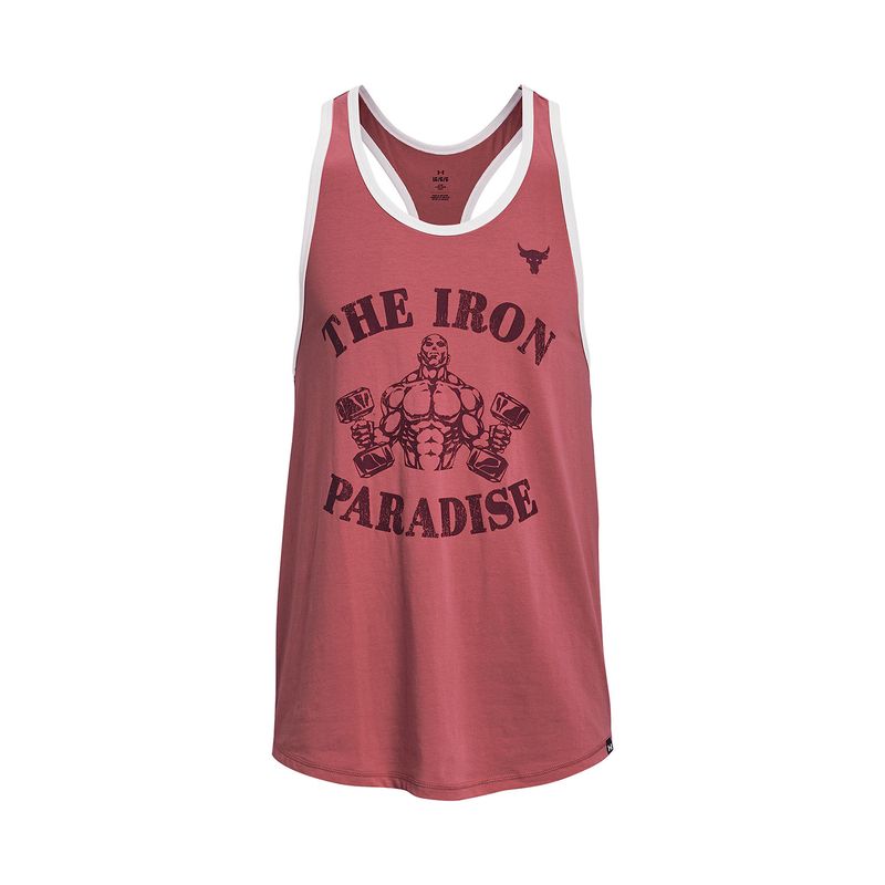 UNDER ARMOUR - Polera Hombre Pjt Rock Ipbc Tank Rosado UNDER ARMOUR