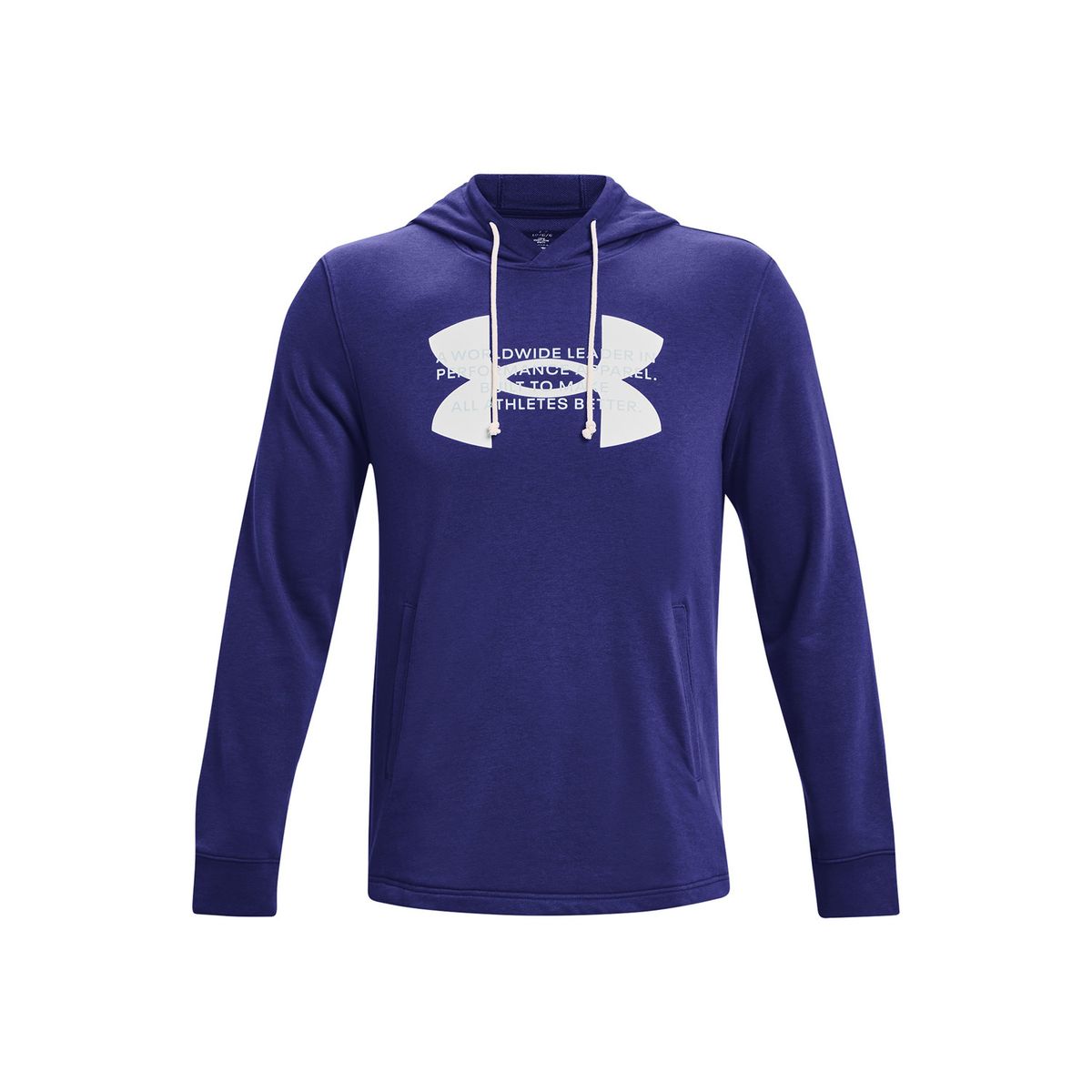 UNDER ARMOUR - Polerón Hombre Rival Terry Logo Hod Azul UNDER ARMOUR