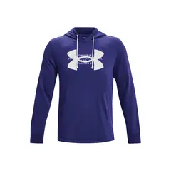 UNDER ARMOUR - Polerón Hombre Rival Terry Logo Hod Azul