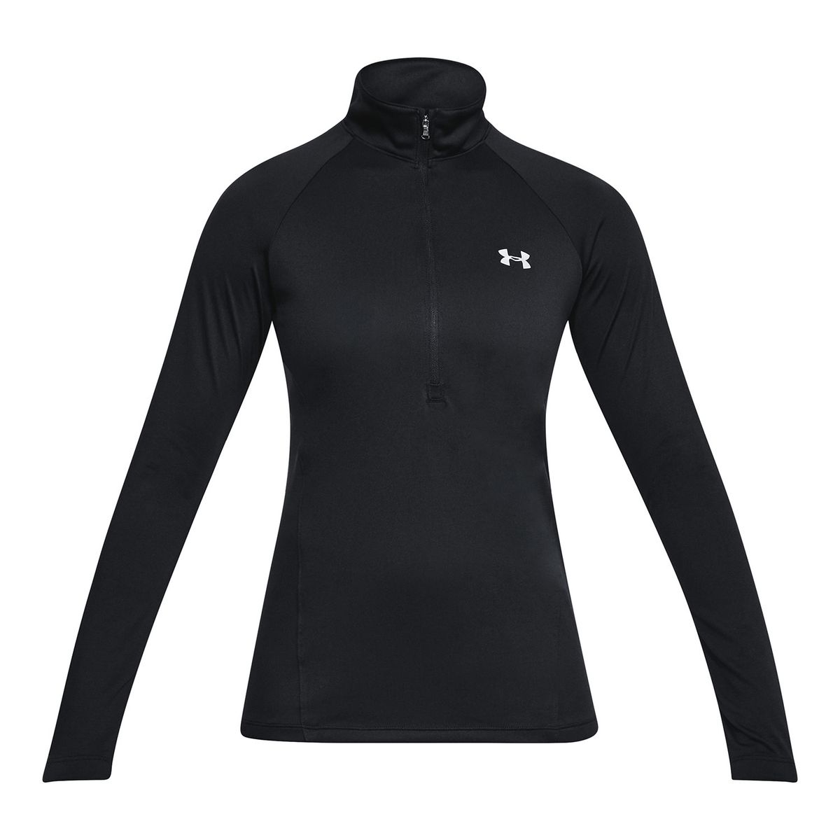 UNDER ARMOUR - Polerón Mujer Tech 1/2 Zip - Solid Negro UNDER ARMOUR