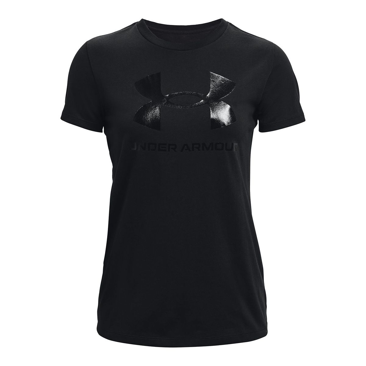 UNDER ARMOUR - Polera manga corta Rival para mujer Negro UNDER ARMOUR