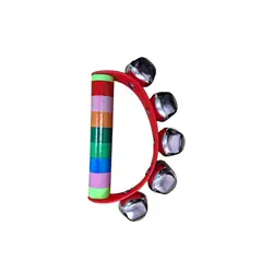 GENERICO - Cascabel Manilla De Madera Rojo Musical Para Niños y Bebé
