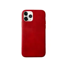 CELLBOX - Carcasa de Cuero para iPhone 11 Pro Max - Rojo