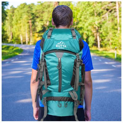 Imagen 2 del producto Mochila Camping 65L Celeste