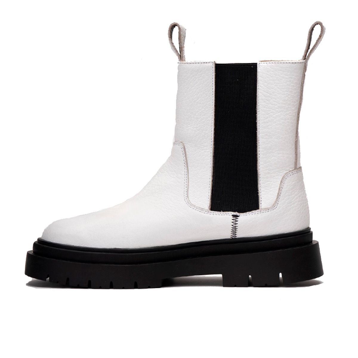 LANDAZURI - Botín Cuero Vesta Blanca Landazuri