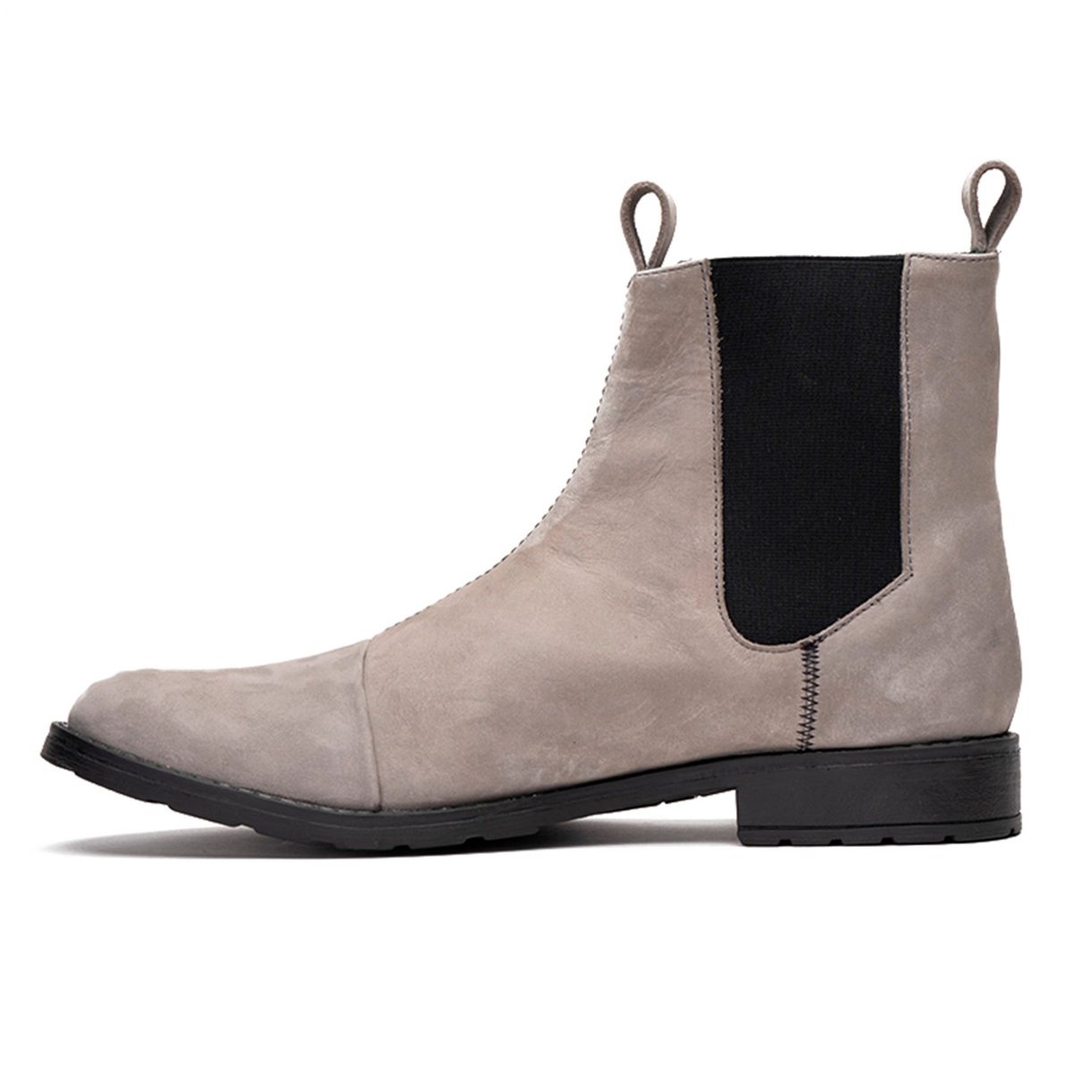 LANDAZURI - Botín Cuero Zeus Gris Landazuri