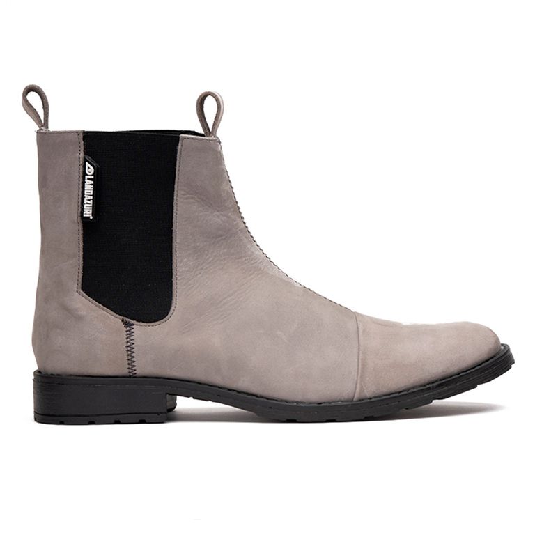 Botín Cuero Zeus Gris