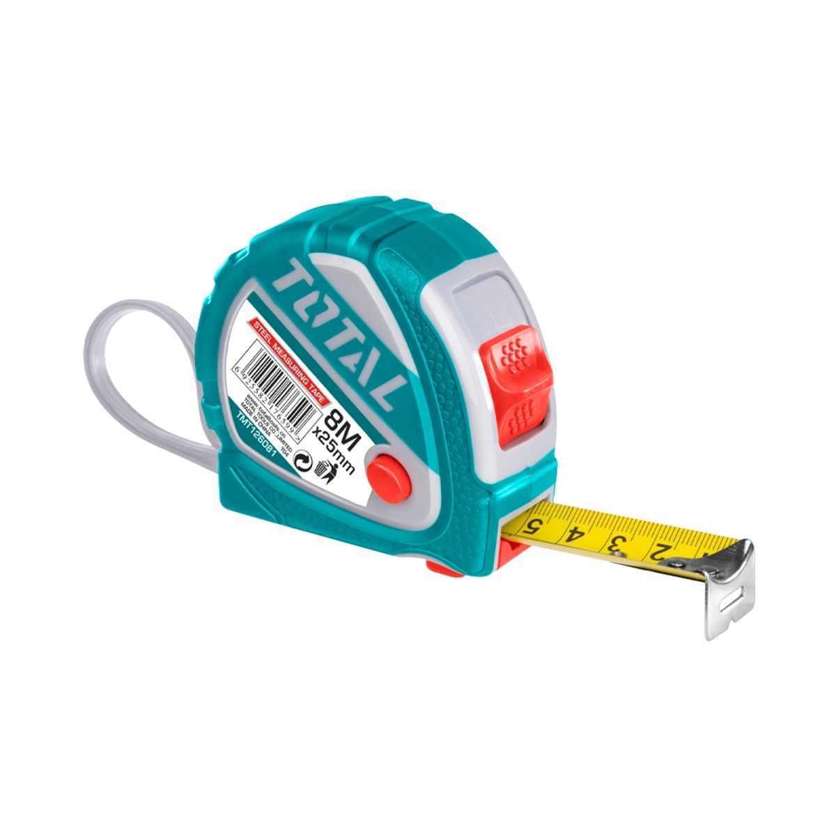 TOTAL TOOLS - Cinta Huincha de Medir 8 Metros TOTAL