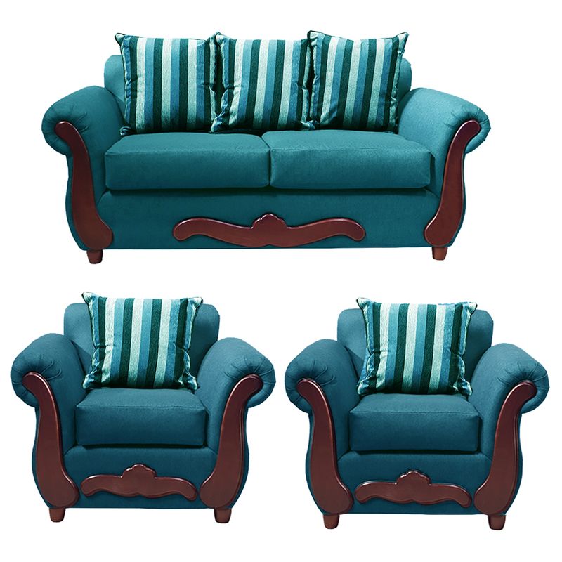 DKORA - Living Kenny sofa 3 cuerpos + 2 sillon 1 cuerpo Calipso