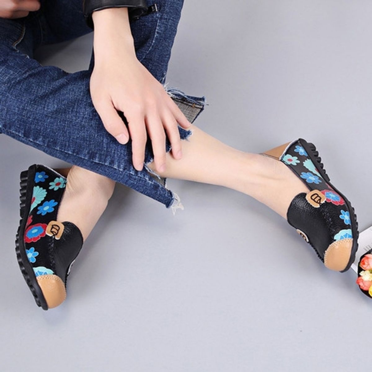 XHCY - Nuevo Mujer Cuero Zapatos Mocasines Soft Ocio Pisos Fem12641