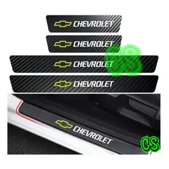 GRAVITY - Cubre Zocalo Adhesivo Fibra Carbono Protector Chevrolet