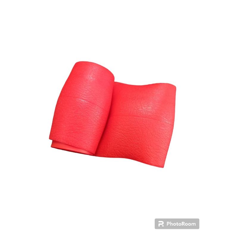 GENERICO - Funda cubre Volante de silicona para autos elastico  rojo