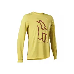 FOX - Polera Bicicleta Ranger Drirelease® Manga Larga Amarillo
