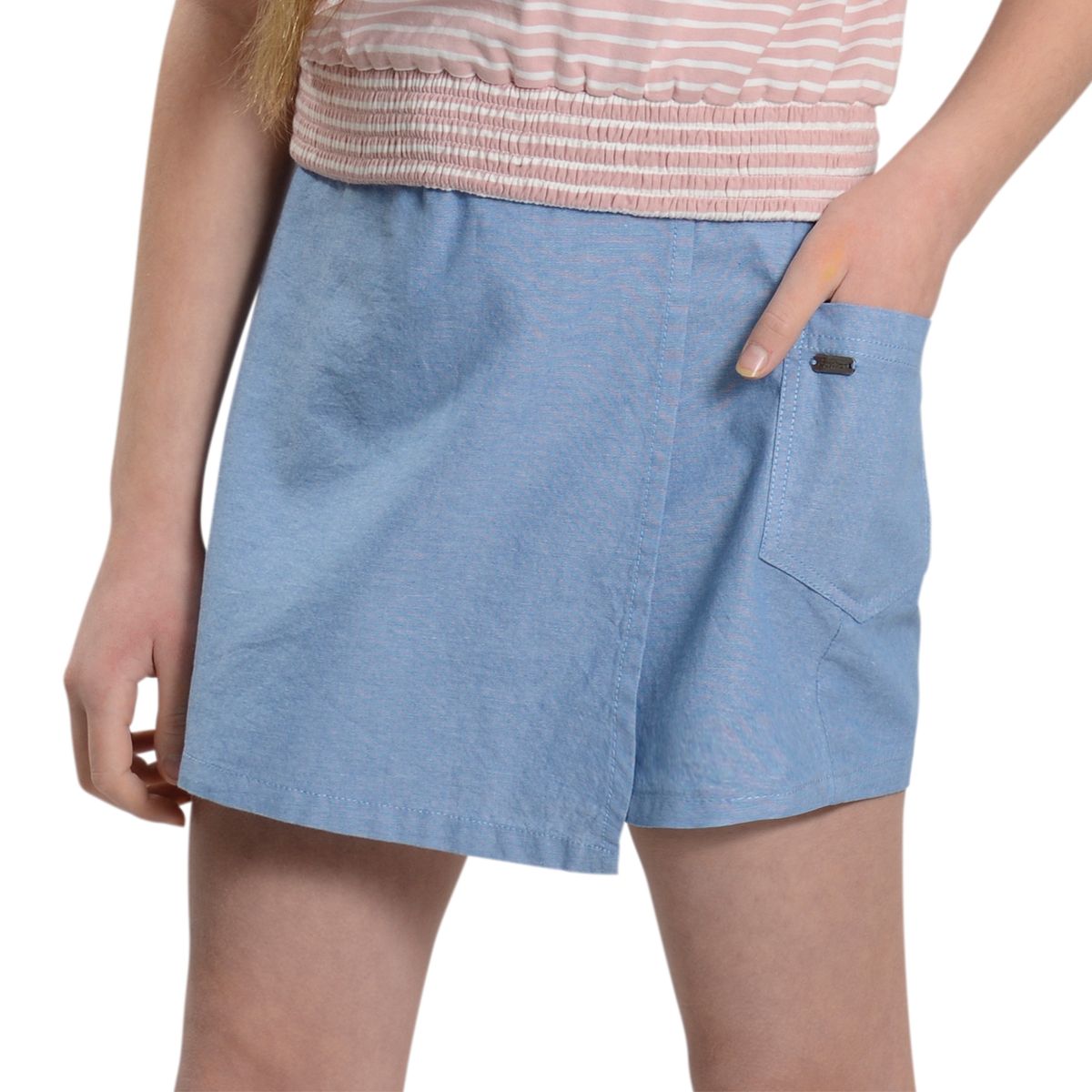 EXCEPTION - Falda Short Mezclilla Liviana Niña Exception