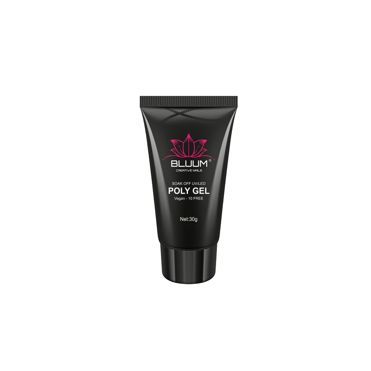 BLUUM - Polygel Profesional Bluum Rosado Glitter 30gr  Free Hema.