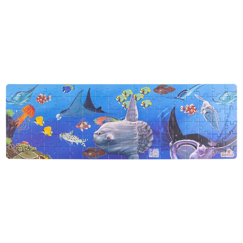 GENERICO - Puzzle Animales Marinos 108 Piezas + Figuras