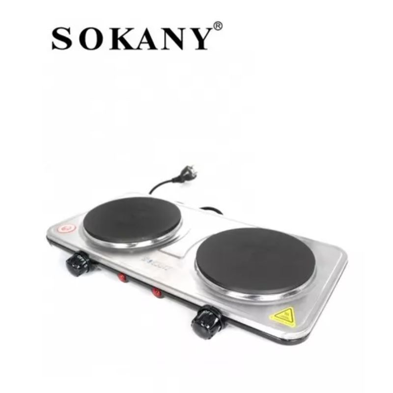 GENERICO - Cocina Electrica Portatil Encimera Doble Plato
