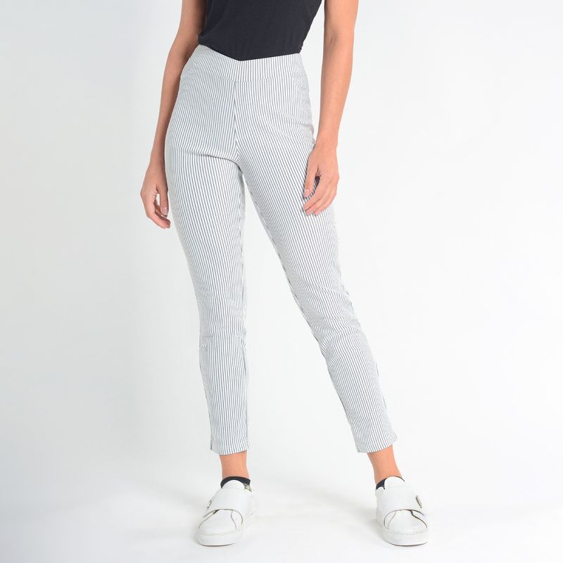 CAFFARENA - LEGGING TIRO ALTO DISEÑO RAYAS VISCOSA CAFFARENA