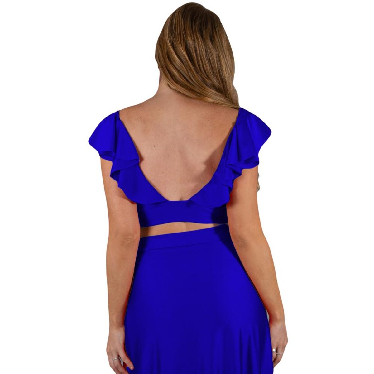 MARIA PASKARO - Peto Marken Azulino Lycra Dupont Vuelo Maria Paskaro - Azul