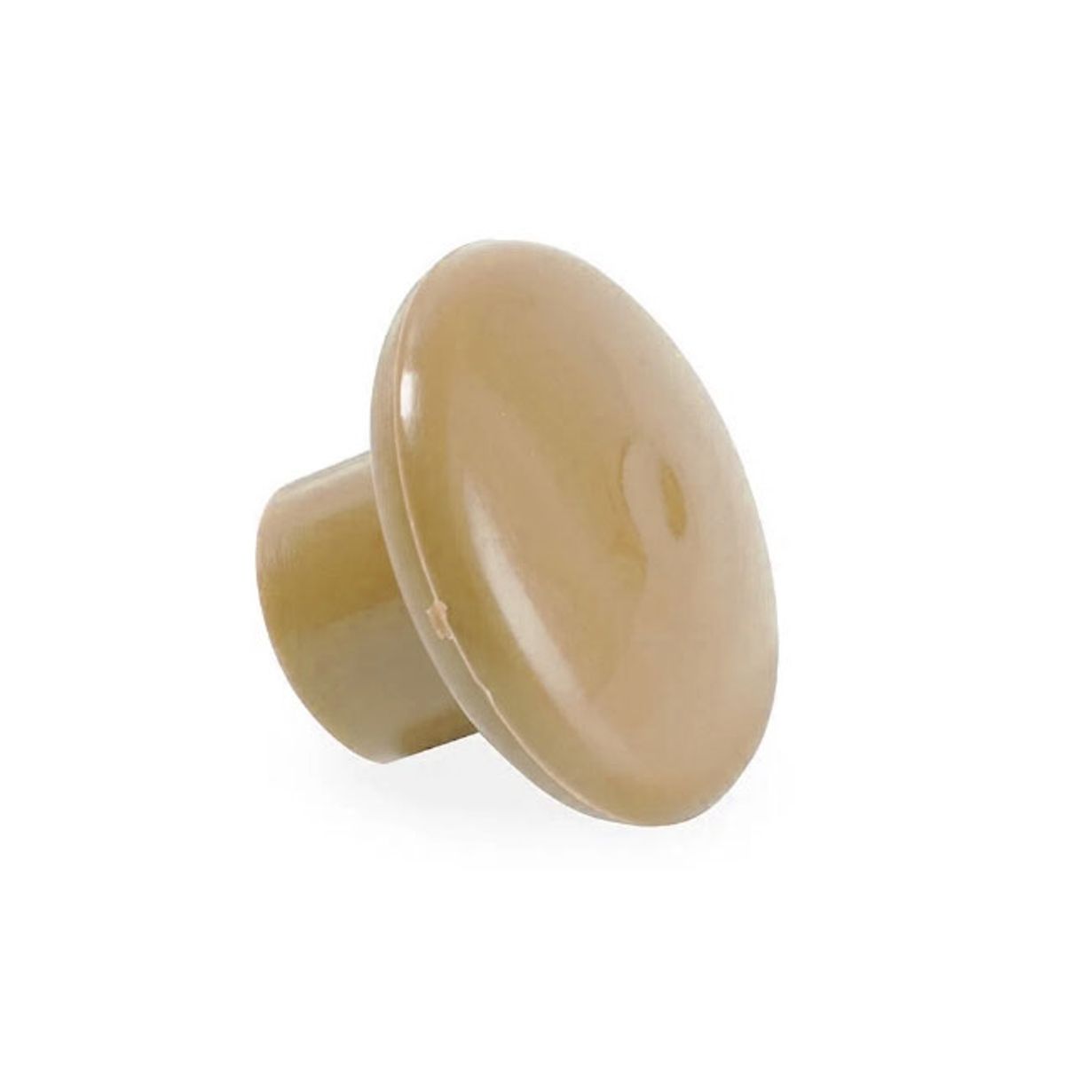 GENERICO - Perilla Circular Beige Plástica Bolsa 100 Unidades