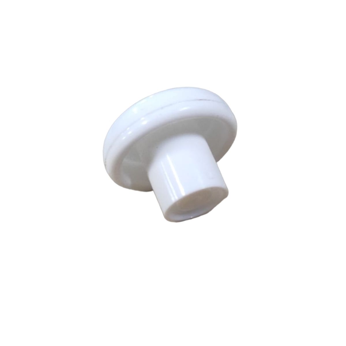 GENERICO - Perilla Circular Blanca Plástica Bolsa 100 Unidades