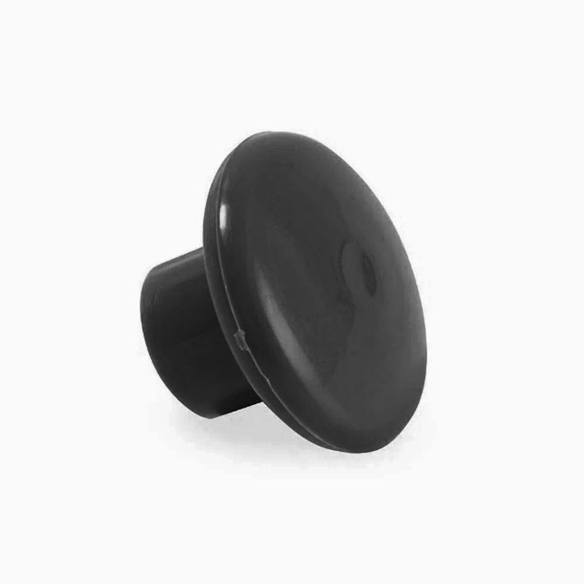 GENERICO - Perilla Circular Negra Plástica Bolsa 100 Unidades