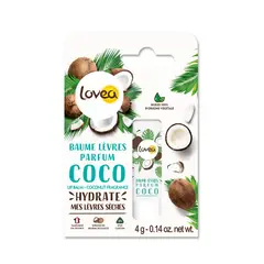 LOVEA - Bálsamo de Labios Coco Exótico y Karité - - 4 g.