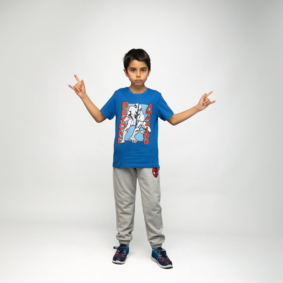 MARVEL - Polera Niño Spiderman Beyond Azul Marvel