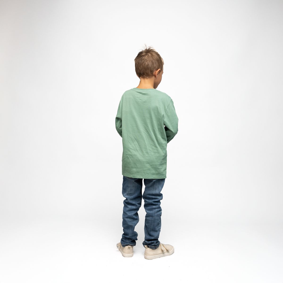 TRANSFORMERS - Polera Manga Larga Niño Transformers Entre Plantas Verde