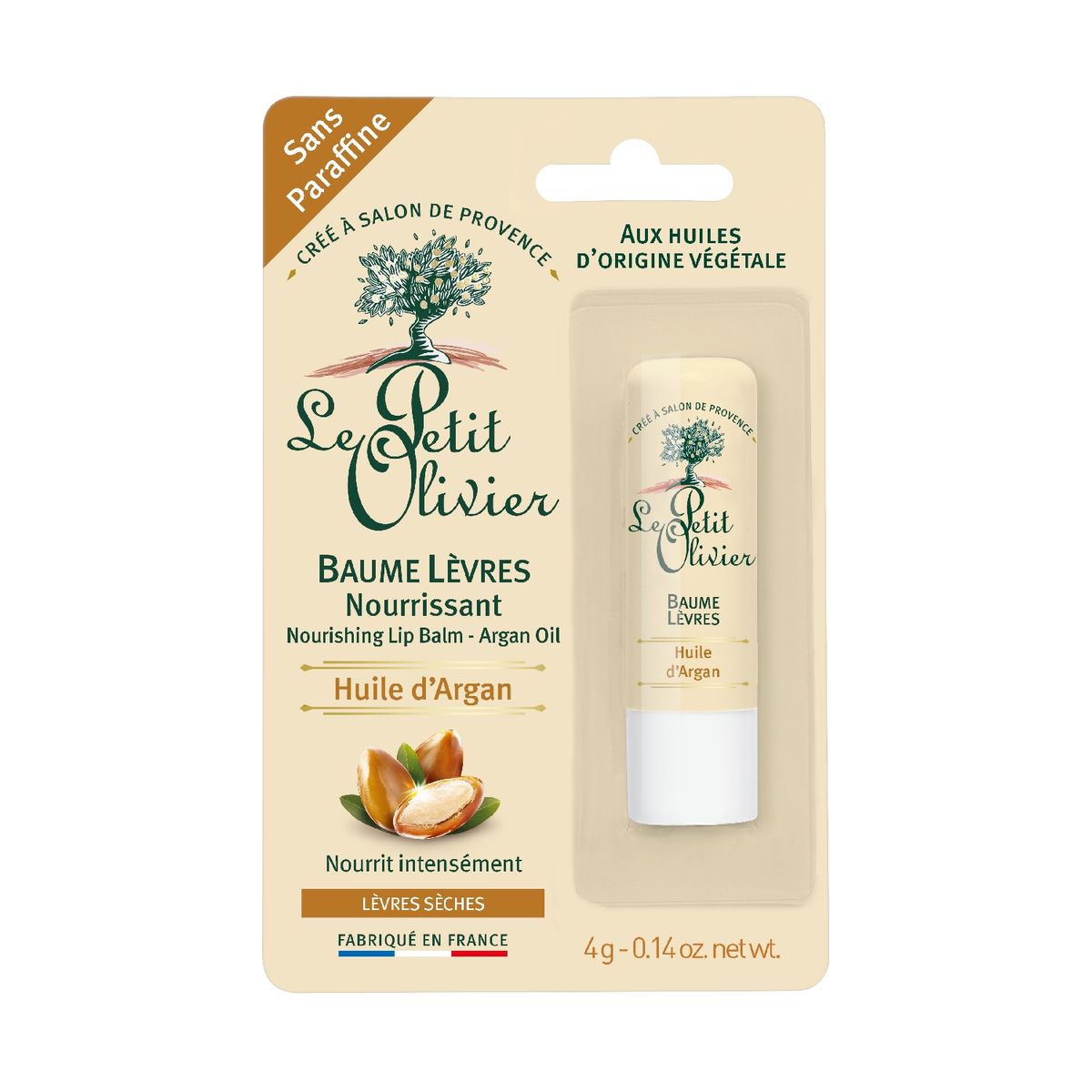 LE PETIT OLIVIER - Bálsamo de Labios Aceite de Argán - Le Petit Olivier - 4 g.