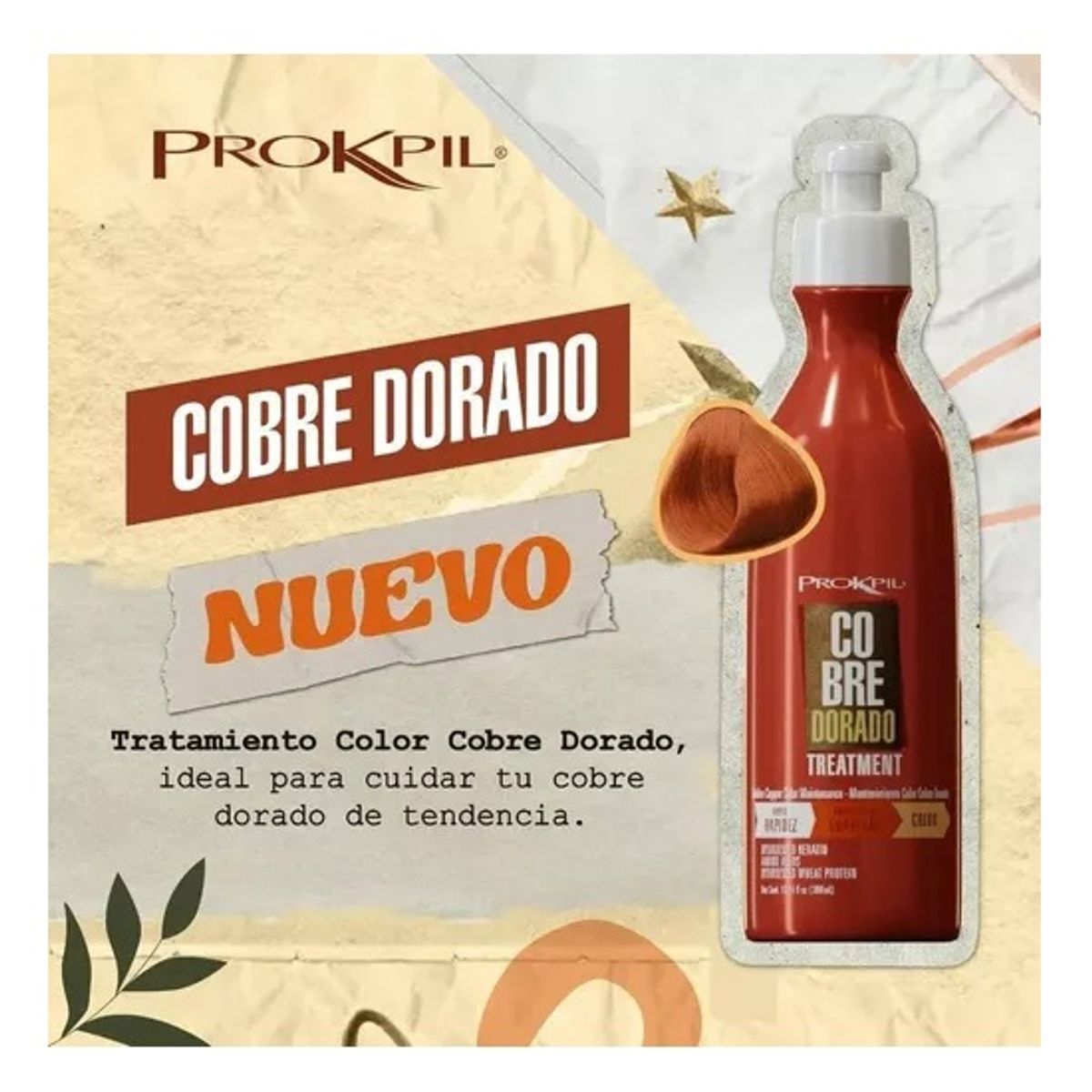 PROKPIL - Tratamiento Prokpil Color Cobre Dorado Matizador 300ml