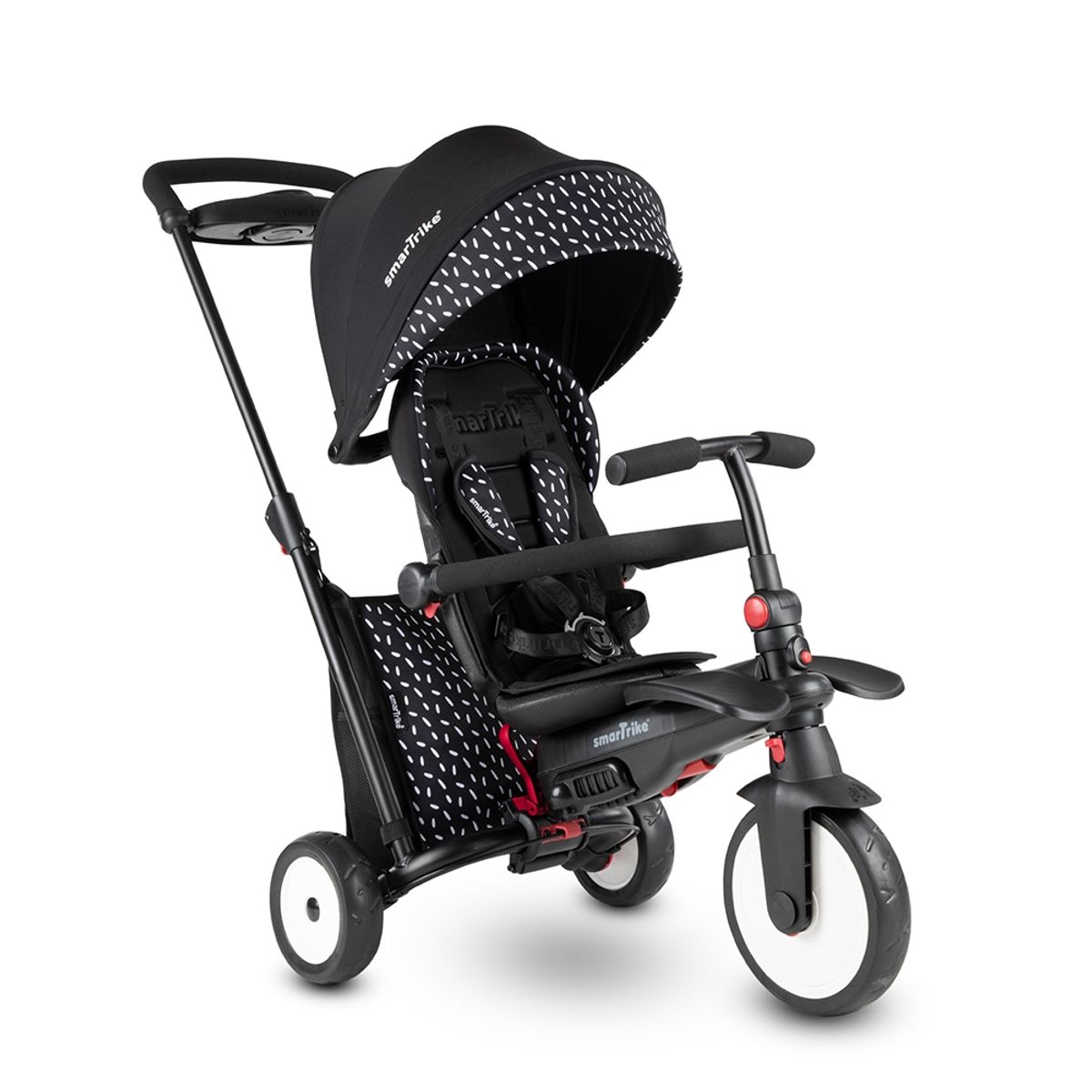 SMARTRIKE - Triciclo 7 Etapas SMARTRIKE STR5 Stroller Black & White