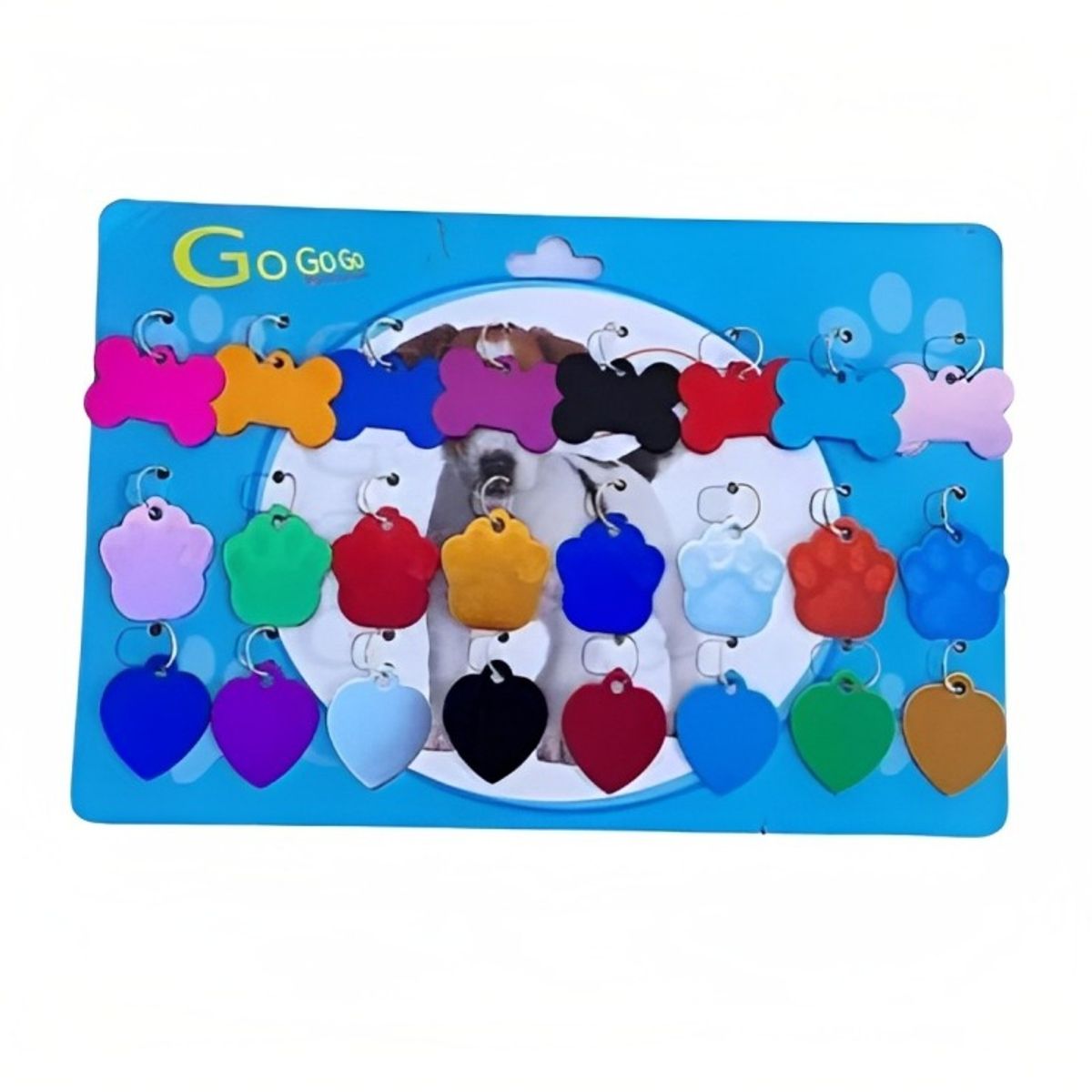 OEM - Placa metalica para mascota de Idenficacion 24pcs,