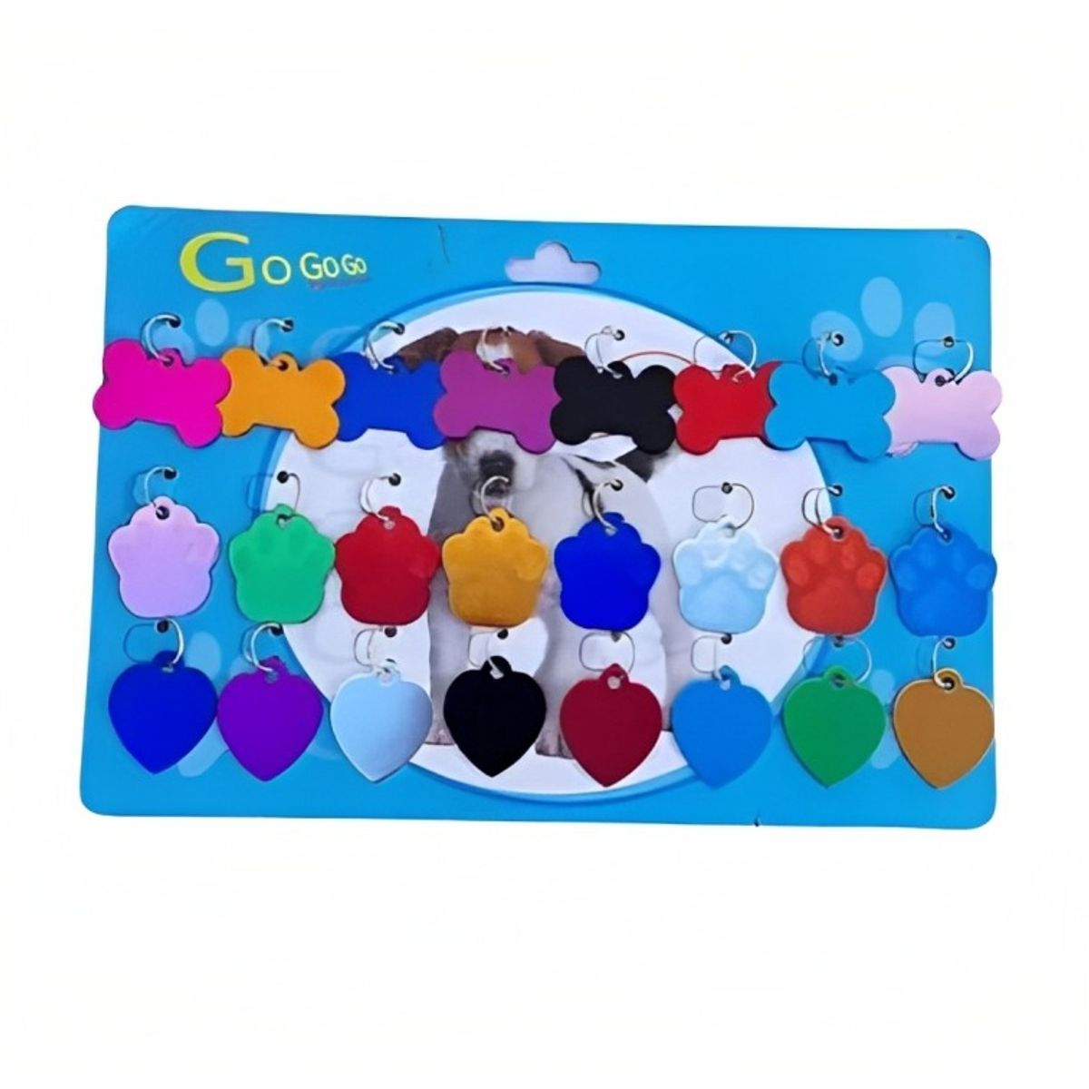 OEM - Placa metalica para mascota de Idenficacion 24pcs,