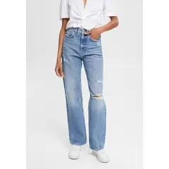 ESPRIT - Jeans Rectos Estilo 80 Mujer